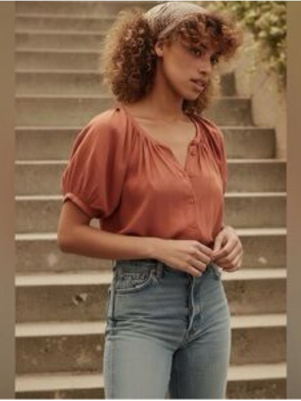 Doen June Top in Tierra - Picture 2 of 10
